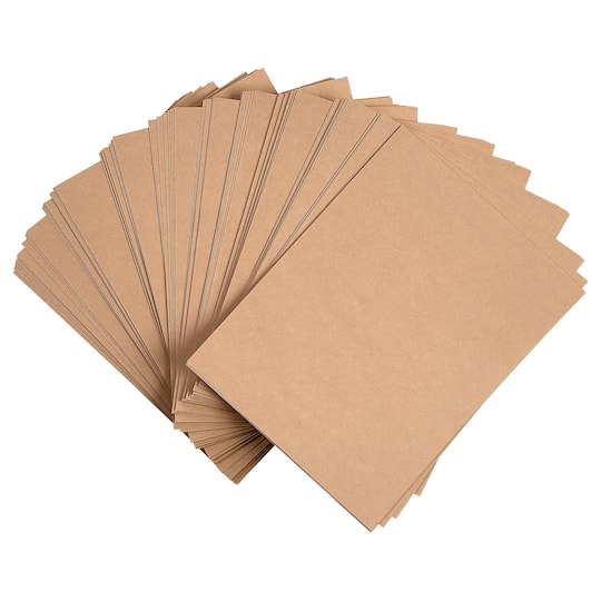 6 Packs: 100 ct. (600 total) Kraft 8.5&#x22; x 11&#x22; Cardstock Paper by Recollections&#x2122;